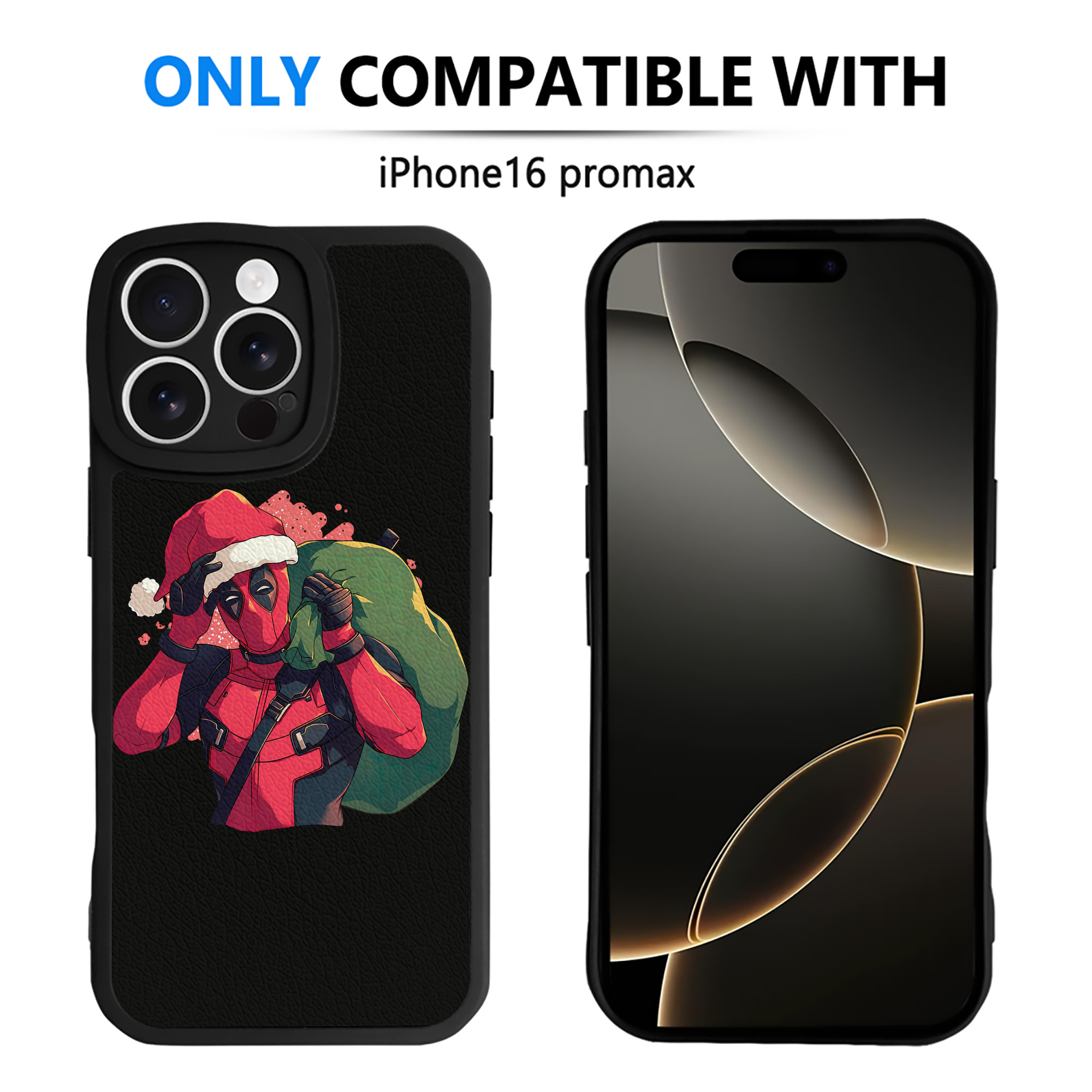 （画像用） Deadpool デッドプール 【iPhone 16シリーズ対応】シリコンスマホケース（レザー調） 材質：シリコン